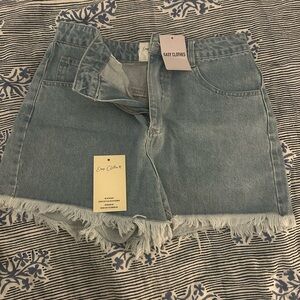 Women's Blue Denim Shorts